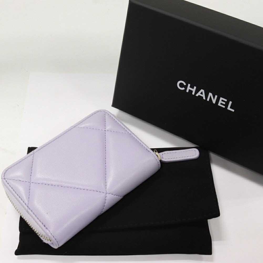 Chanel Chanel Chanel Lambskin CHANEL19 Coin Purse AP0949 Leather Coin Case AP0949 DUTY FREE for USA Size ONE SIZE - 2 Thumbnail