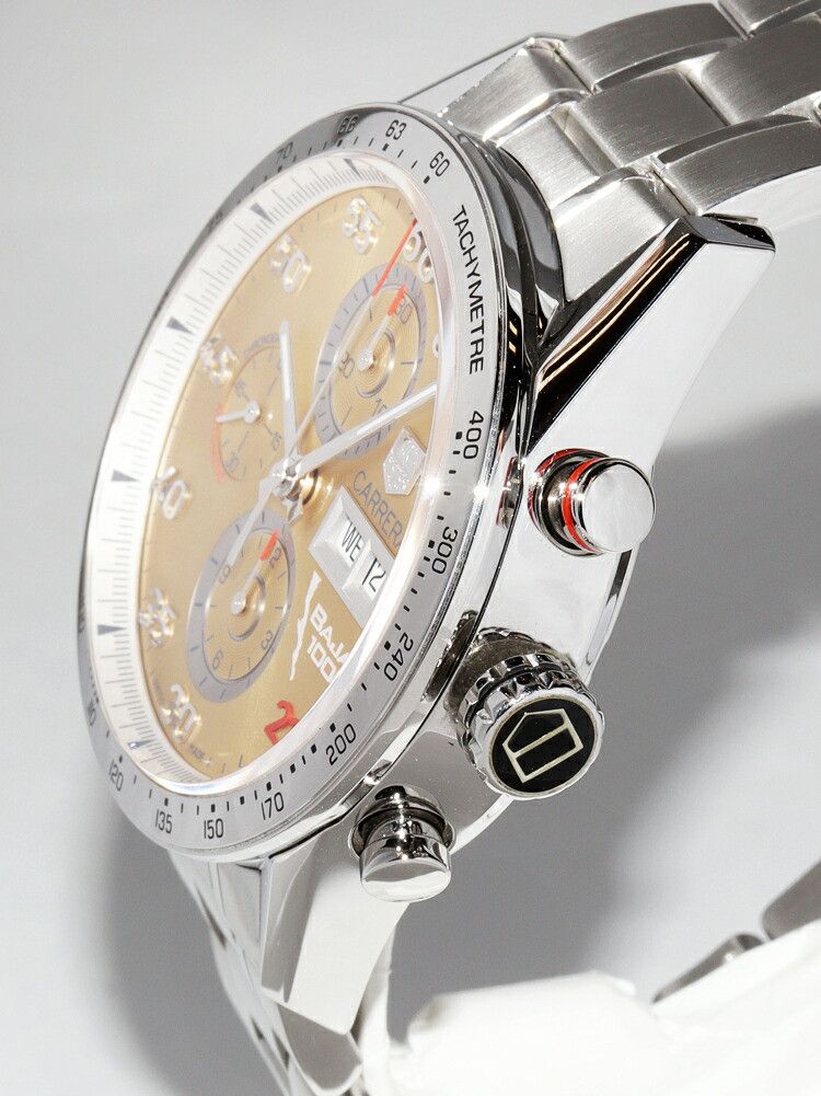 Tag Heuer TAG Heuer TAG Heuer Sand Beige Carrera Chronograph Watch CV2A1H Limited Edition Metal Automatic CV2A1H DUTY FREE for USA Size ONE SIZE - 3 Thumbnail
