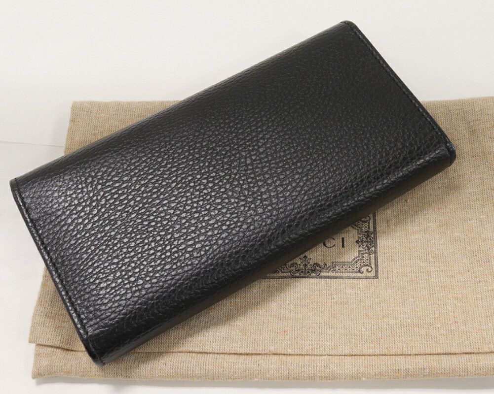 Gucci Gucci Gucci Calf GG Marmont Continental Wallet Long Wallet 456116 CAO0G 1000 Leather Long Wallet 456116 CAO0G 1000 DUTY FREE for USA Size ONE SIZE - 2 Thumbnail