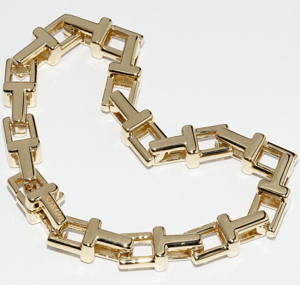 Tiffany & Co. Tiffany & Co. Tiffany & Co. K18YG T Chain Bracelet Size 15.5cm Metal Bracelet DUTY FREE for USA Size ONE SIZE - 3 Thumbnail