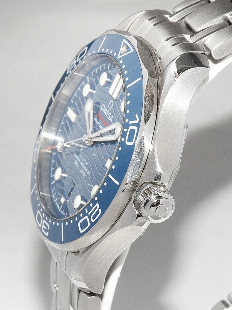Omega Omega Omega Blue Dial Seamaster Diver 300M Automatic Watch 210.30.42.20.03.001 Metal Automatic 210.30.42.20.03.001 DUTY FREE for USA Size ONE SIZE - 3 Thumbnail