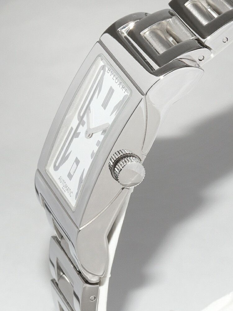 Bvlgari Bvlgari Bvlgari White Dial Rettangolo Watch RT45S Metal Automatic RT45S DUTY FREE for USA Size ONE SIZE - 3 Thumbnail