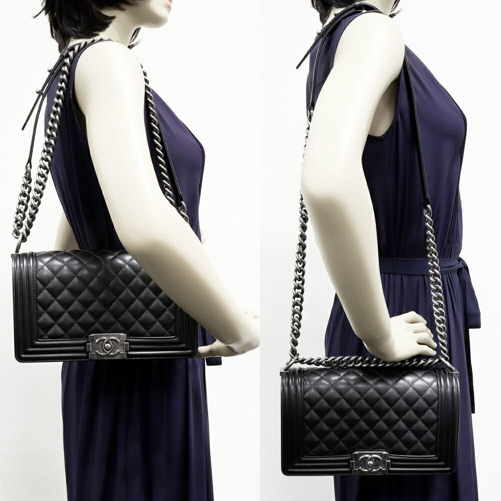 Chanel Chanel Chanel Caviar Skin Boy Chanel 2way Shoulder Bag A67086 Leather Shoulder Bag A67086 DUTY FREE for USA Size ONE SIZE - 2 Thumbnail