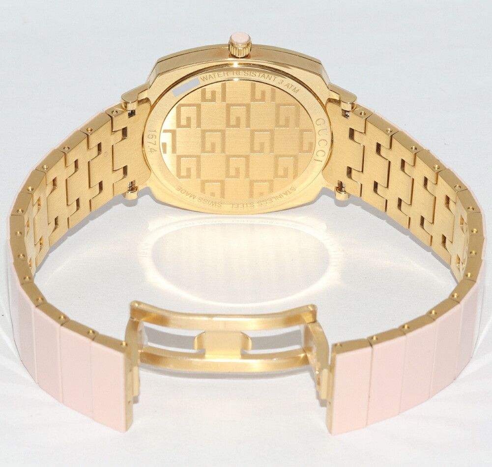 Gucci Gucci Gucci Pink Dial Grip Watch 157.4 Metal Quartz 157.4 DUTY FREE for USA Size ONE SIZE - 2 Thumbnail