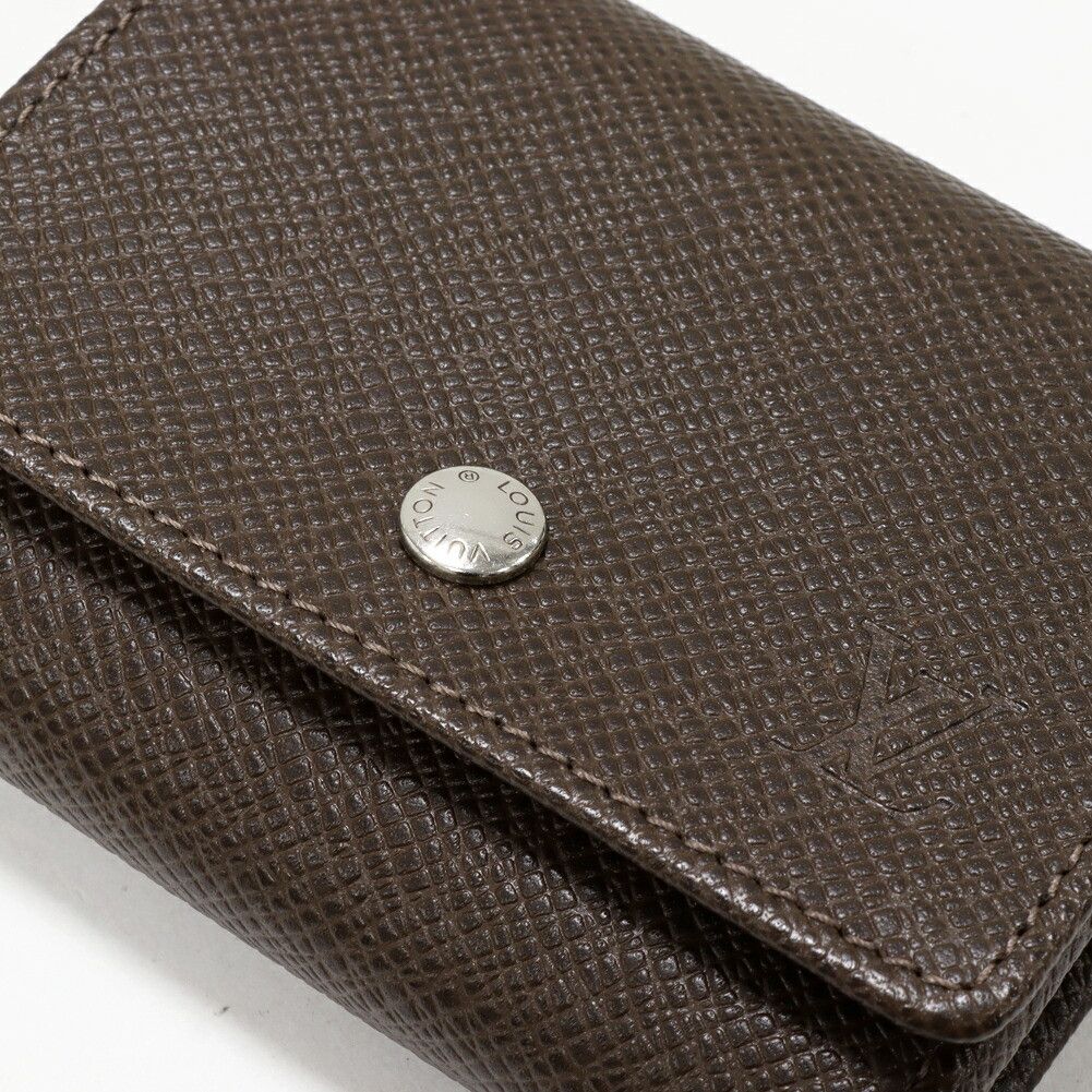 Louis Vuitton Louis Vuitton Taiga Portemonnaie Sergei Coin Case M32568 Leather Coin Case M32568 DUTY FREE for USA Wallets