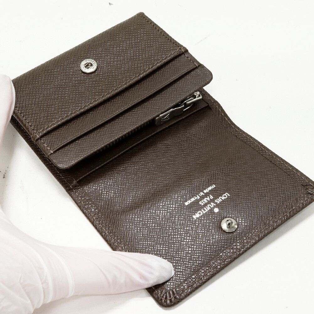 Louis Vuitton Louis Vuitton Taiga Portemonnaie Sergei Coin Case M32568 Leather Coin Case M32568 DUTY FREE for USA Wallets