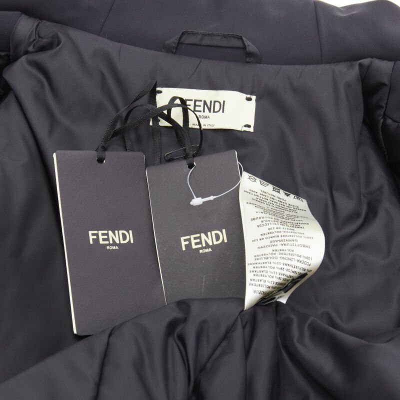 Fendi new FENDI Monster Bug Eye black yellow fur trim ski jacket IT38 XS Size XS / US 0-2 / IT 36-38 - 10 Thumbnail