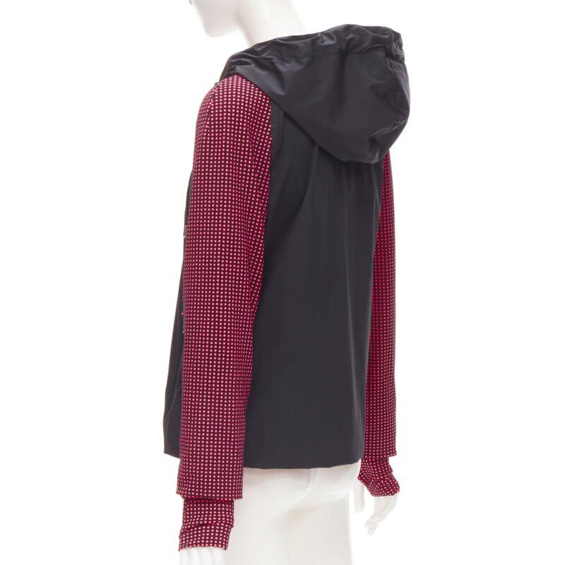 Fendi FENDI Karl Loves black pink polka dot nylon activewear windbreaker jacket Size XS / US 0-2 / IT 36-38 - 6 Thumbnail