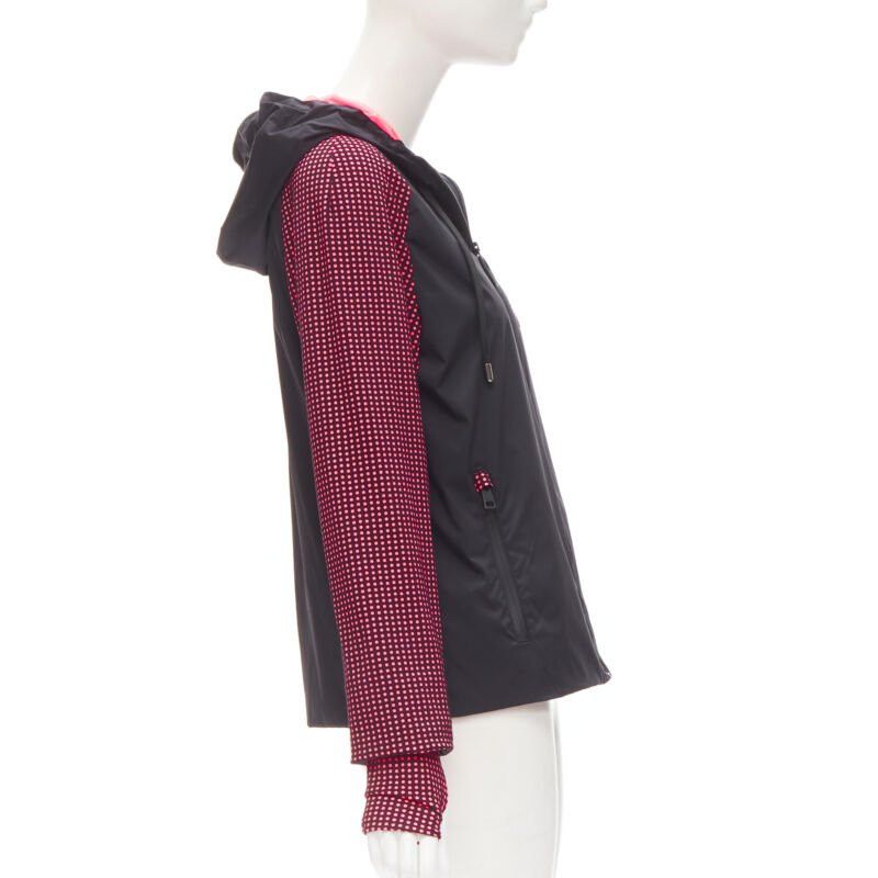 Fendi FENDI Karl Loves black pink polka dot nylon activewear windbreaker jacket Size XS / US 0-2 / IT 36-38 - 5 Thumbnail
