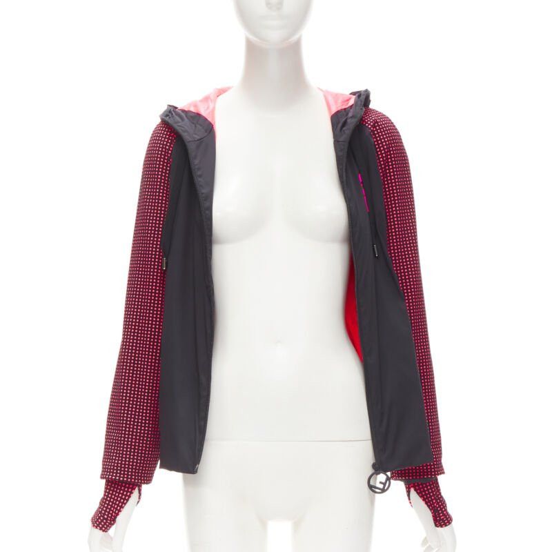 Fendi FENDI Karl Loves black pink polka dot nylon activewear windbreaker jacket Size XS / US 0-2 / IT 36-38 - 3 Thumbnail
