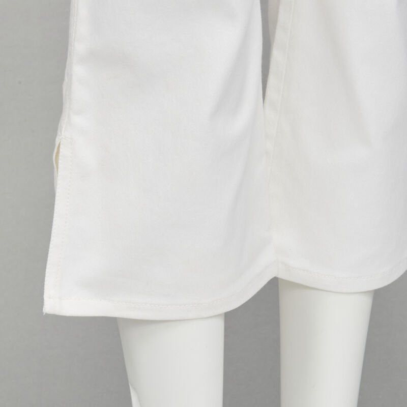 Dior CHRISTIAN DIOR John Galliano Y2K crystal 3D petal cropped flare jeans Size 26" / US 2 / IT 38 - 8 Thumbnail
