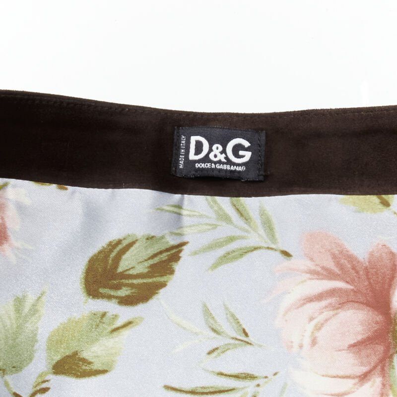 Dolce & Gabbana rare D&G DOLCE GABANNA Native American aboriginal aztec suede mini skirt S Size 26" / US 2 / IT 38 - 8 Thumbnail