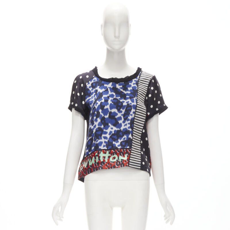 Louis Vuitton rare LOUIS VUITTON Vintage Stephen Sprouse grafiti leopard patchwork tshirt S Size ONE SIZE - 10 Thumbnail