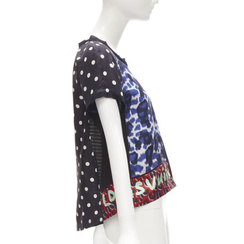 Louis Vuitton rare LOUIS VUITTON Vintage Stephen Sprouse grafiti leopard patchwork tshirt S Size ONE SIZE - 4 Thumbnail