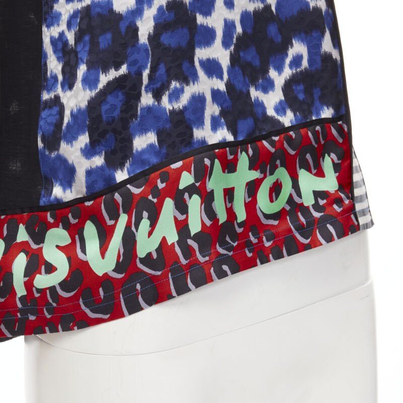 Louis Vuitton rare LOUIS VUITTON Vintage Stephen Sprouse grafiti leopard patchwork tshirt S Size ONE SIZE - 2 Thumbnail