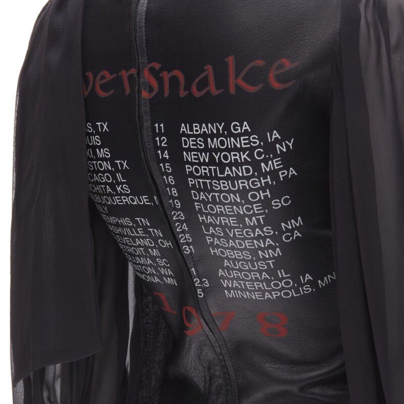 Dolce & Gabbana D&G DOLCE GABBANA Vintage 2001 Runway SilverSnake leather corset blouse IT38 XS Size XS / US 0-2 / IT 36-38 - 9 Thumbnail