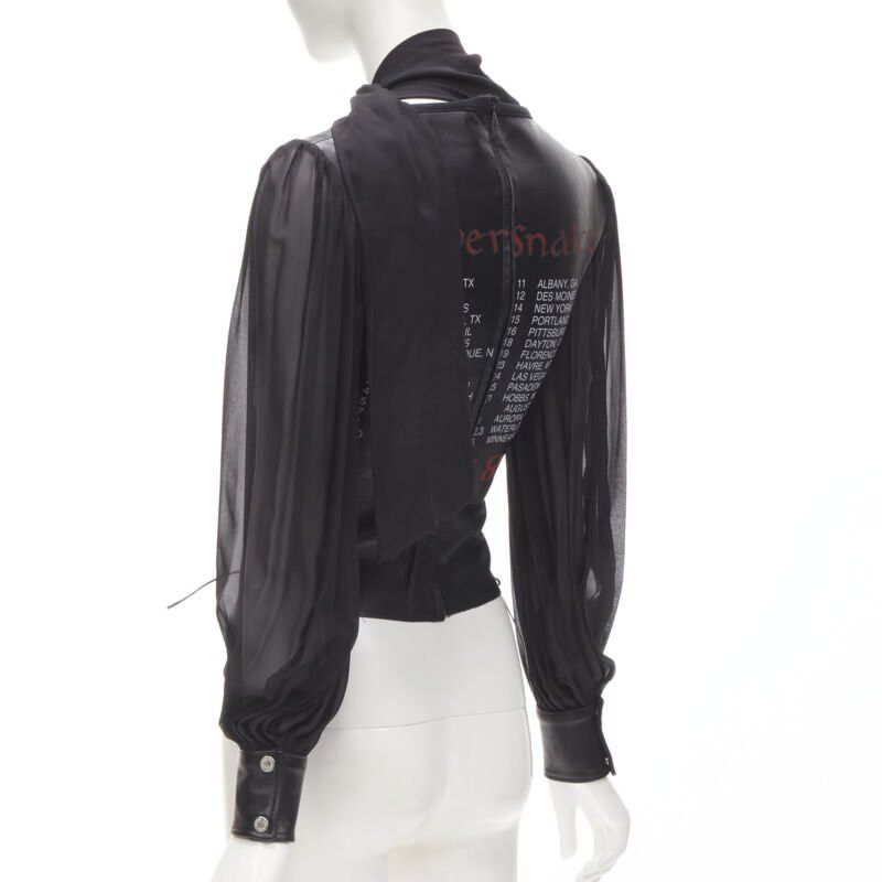 Dolce & Gabbana D&G DOLCE GABBANA Vintage 2001 Runway SilverSnake leather corset blouse IT38 XS Size XS / US 0-2 / IT 36-38 - 6 Thumbnail