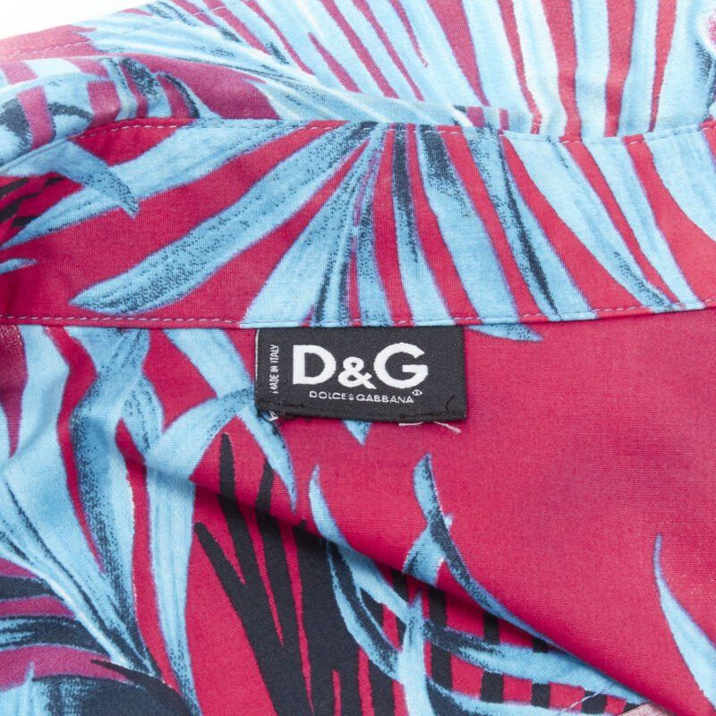 Dolce & Gabbana rare D&G DOLCE GABBANA Vintage blue pink sheer lace panel side Hawaiian shirt XS Size XS / US 0-2 / IT 36-38 - 9 Thumbnail