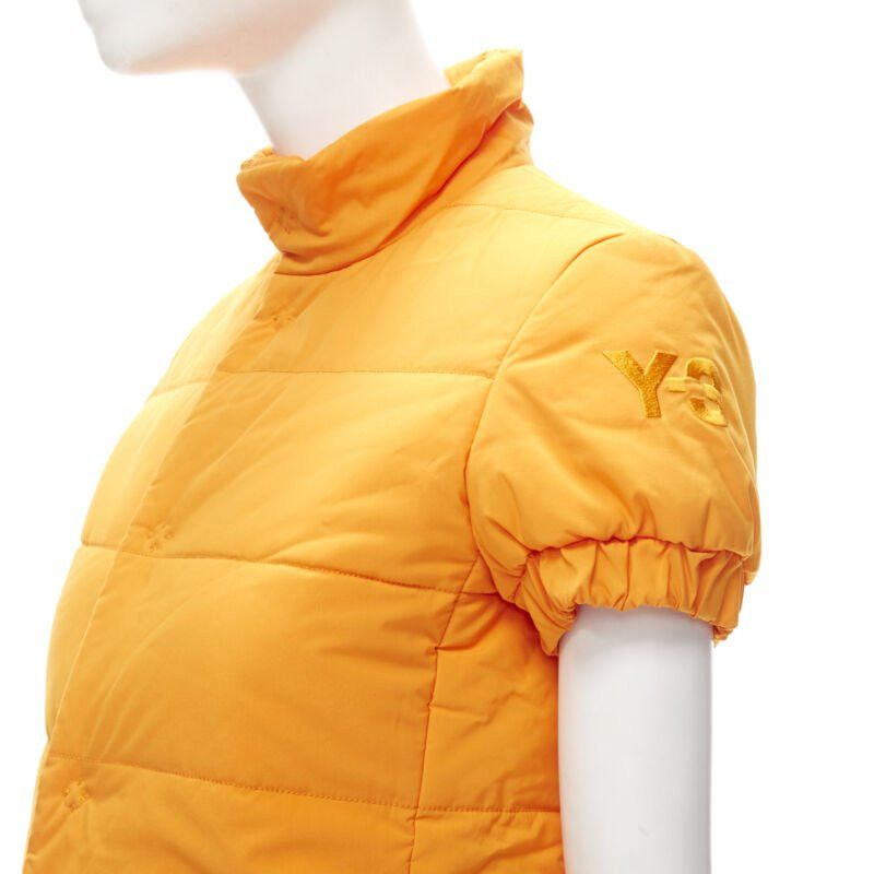 Y-3 Y3Y3 YOHJI YAMAMOTO ADIDAS orange padded puffer top XS Size XS / US 0-2 / IT 36-38 - 2 Thumbnail