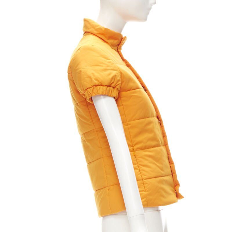 Y-3 Y3Y3 YOHJI YAMAMOTO ADIDAS orange padded puffer top XS Size XS / US 0-2 / IT 36-38 - 5 Thumbnail