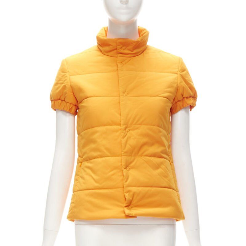 Y-3 Y3Y3 YOHJI YAMAMOTO ADIDAS orange padded puffer top XS Size XS / US 0-2 / IT 36-38 - 3 Thumbnail