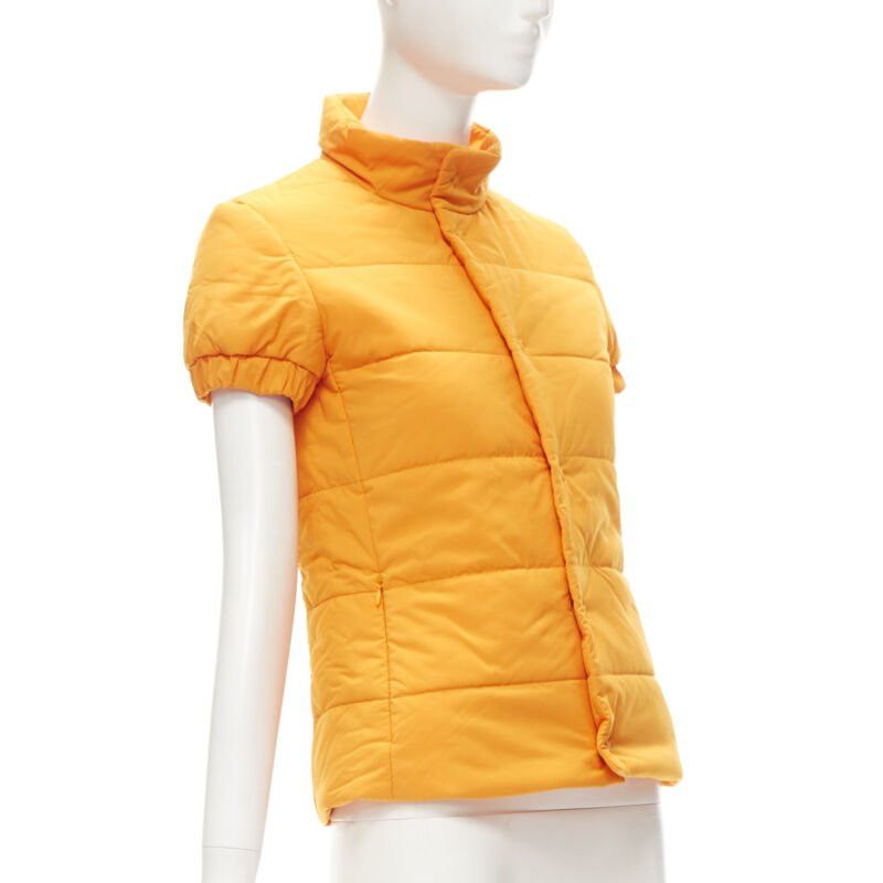 Y-3 Y3Y3 YOHJI YAMAMOTO ADIDAS orange padded puffer top XS Size XS / US 0-2 / IT 36-38 - 4 Thumbnail