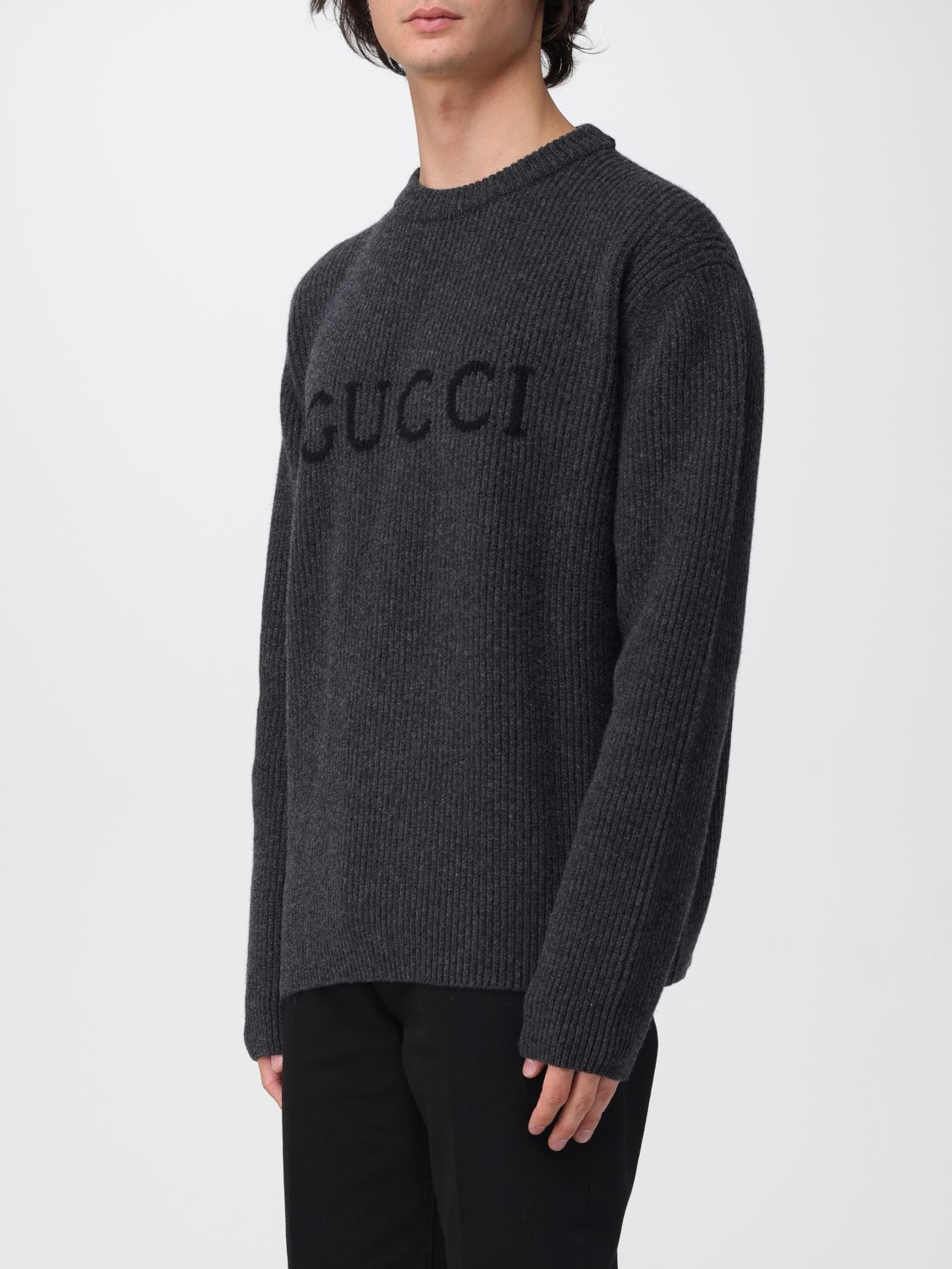 Gucci Gucci Sweater Men Charcoal Size US XL / EU 56 / 4 - 4 Thumbnail