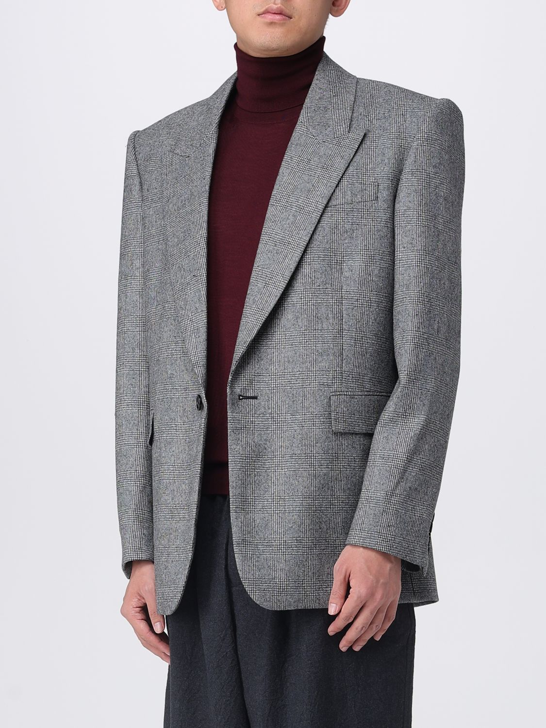 Saint Laurent Paris Saint Laurent Jacket Men Grey Size US S / EU 44-46 / 1 - 4 Thumbnail