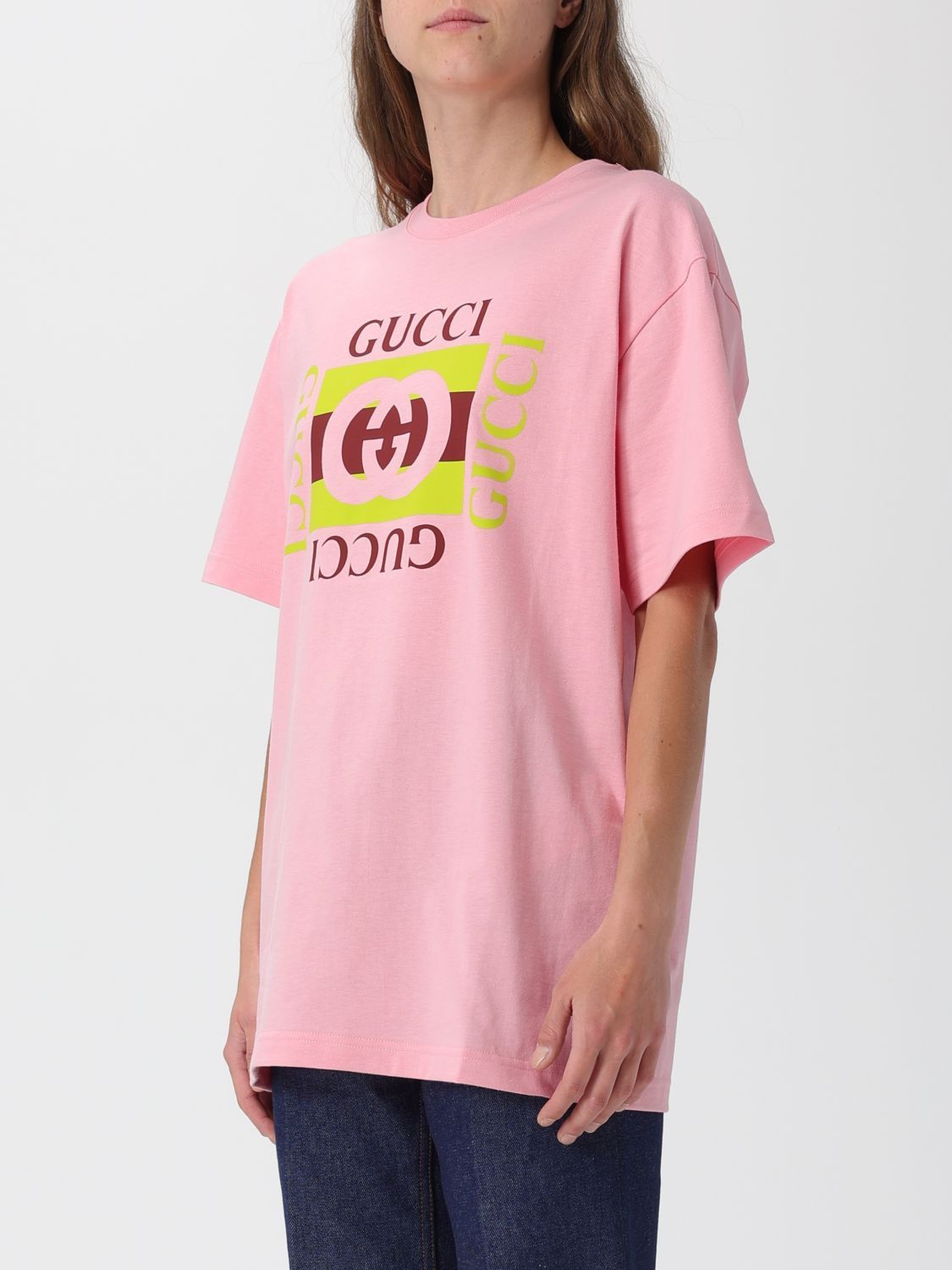 Gucci Gucci T-Shirt Woman Pink Size S / US 4 / IT 40 - 3 Thumbnail