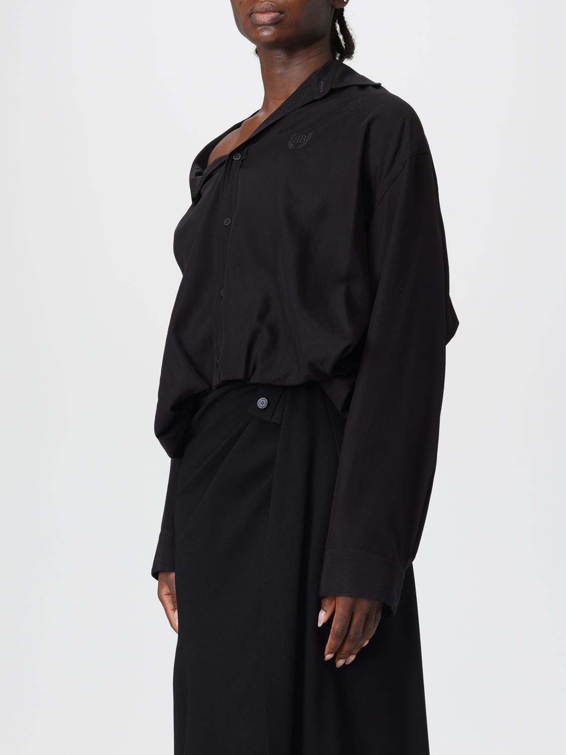 Balenciaga Balenciaga Shirt Woman Black Size XS / US 0-2 / IT 36-38 - 4 Thumbnail