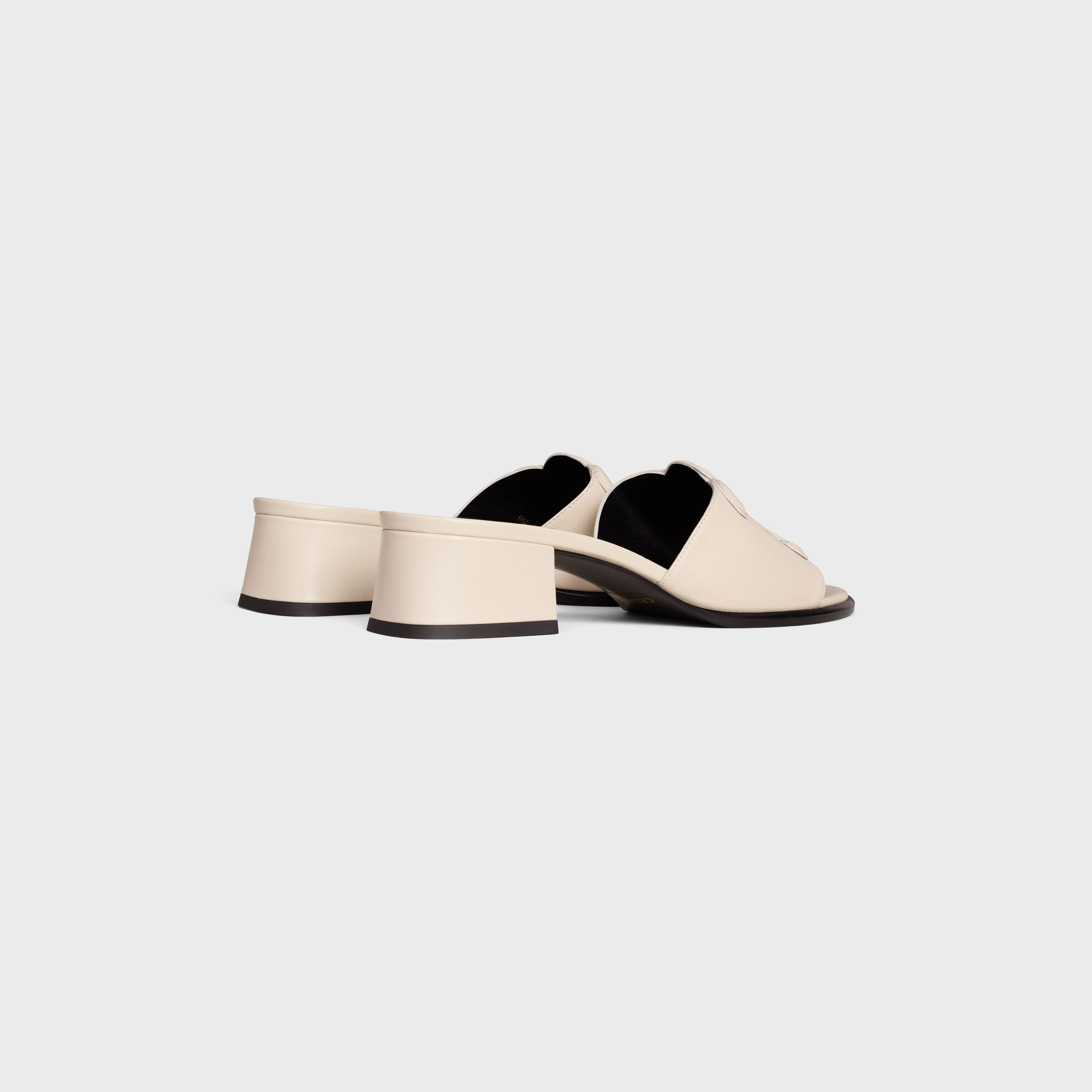 Celine CELINE CLEMENCE MULE IN LAMBSKIN AND PATENT CALFSKIN milk Size US 7 / IT 37 - 3 Thumbnail