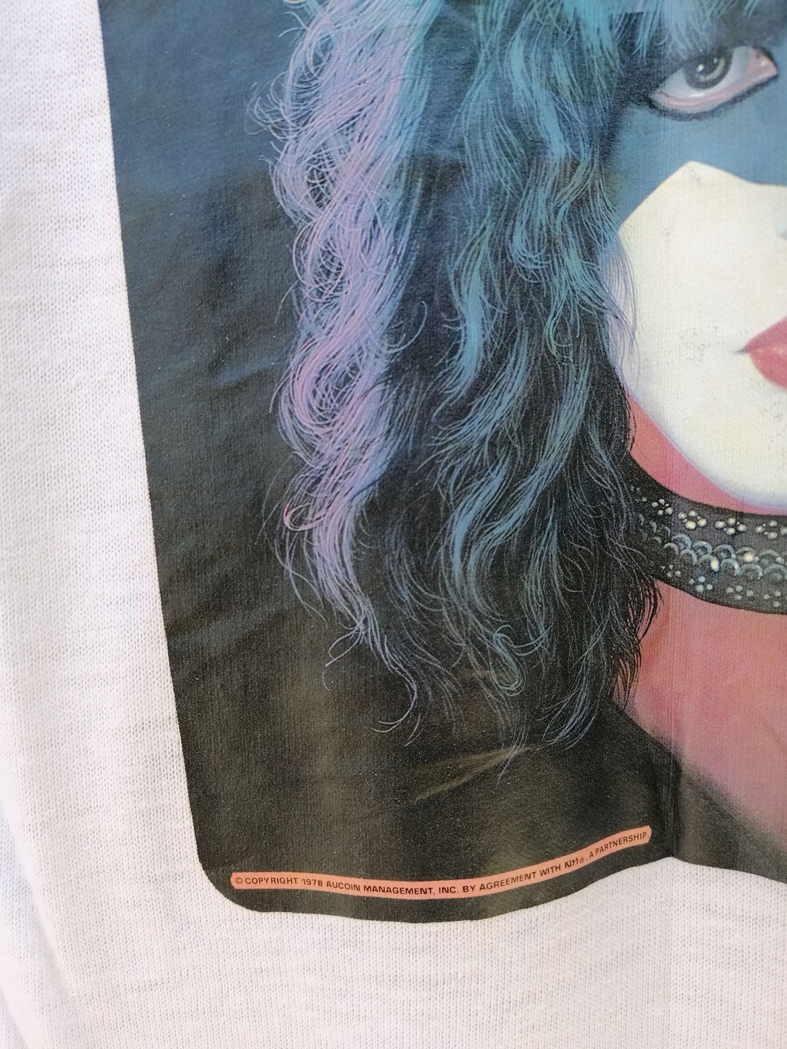Band Tees RARE!!! Vintage 70s Paul Stanley KISS band Iron On Tshirt Size US M / EU 48-50 / 2 - 4 Thumbnail
