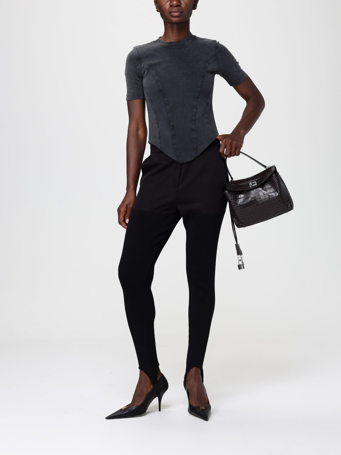 Balenciaga Balenciaga T-Shirt Woman Black Size S / US 4 / IT 40 - 2 Thumbnail