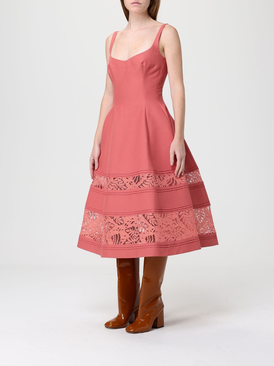 Marni Marni Dress Woman Coral Size L / US 10 / IT 46 - 3 Thumbnail