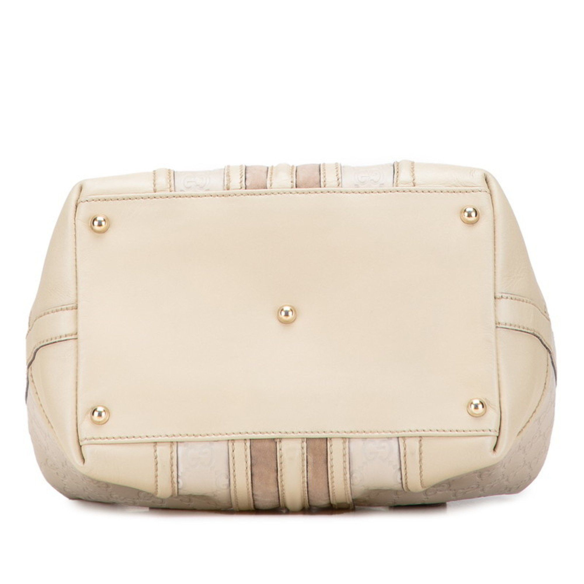 Gucci Gucci Guccissima Handbag Doctor's Bag 146002 Beige Leather Women's GUCCI Size ONE SIZE - 3 Thumbnail