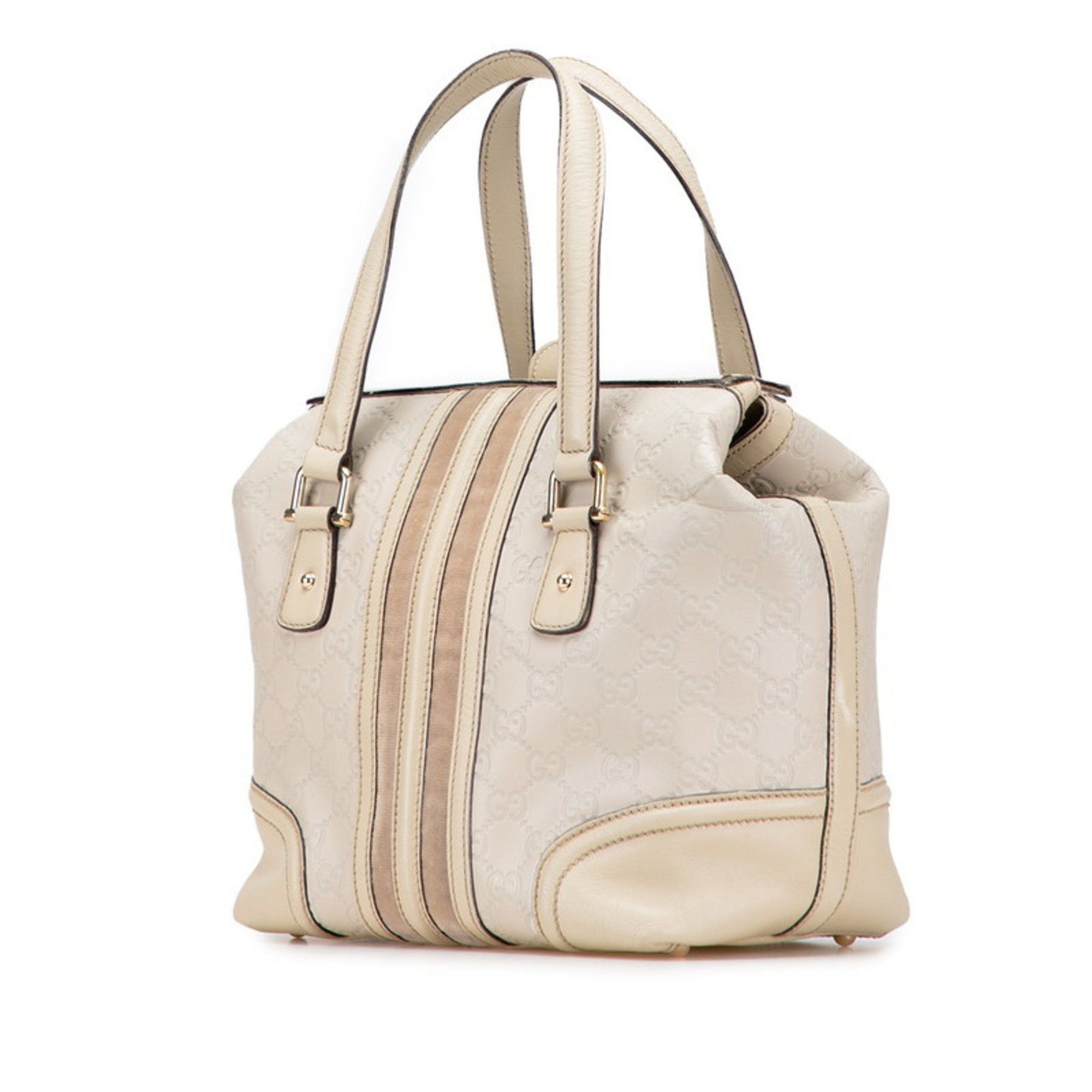 Gucci Gucci Guccissima Handbag Doctor's Bag 146002 Beige Leather Women's GUCCI Size ONE SIZE - 2 Thumbnail