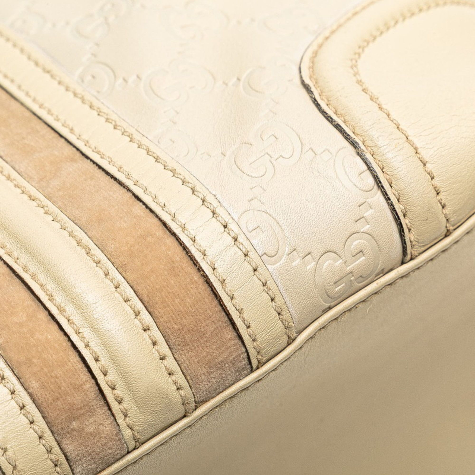 Gucci Gucci Guccissima Handbag Doctor's Bag 146002 Beige Leather Women's GUCCI Size ONE SIZE - 5 Thumbnail