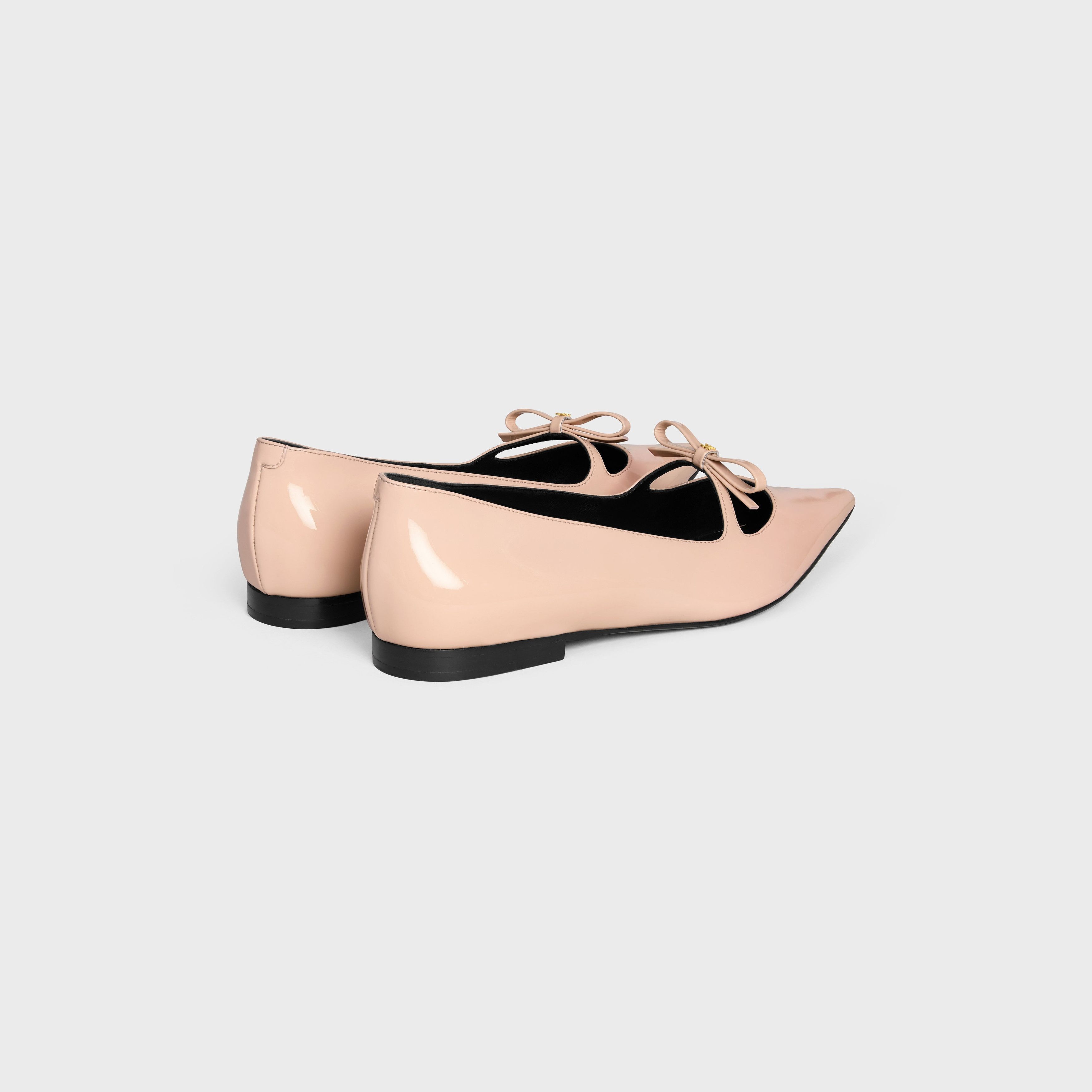 Celine CELINE SUZY POINTY TOE BALLERINA IN PATENT CALFSKIN BLUSH Size US 11 / IT 41 - 3 Thumbnail