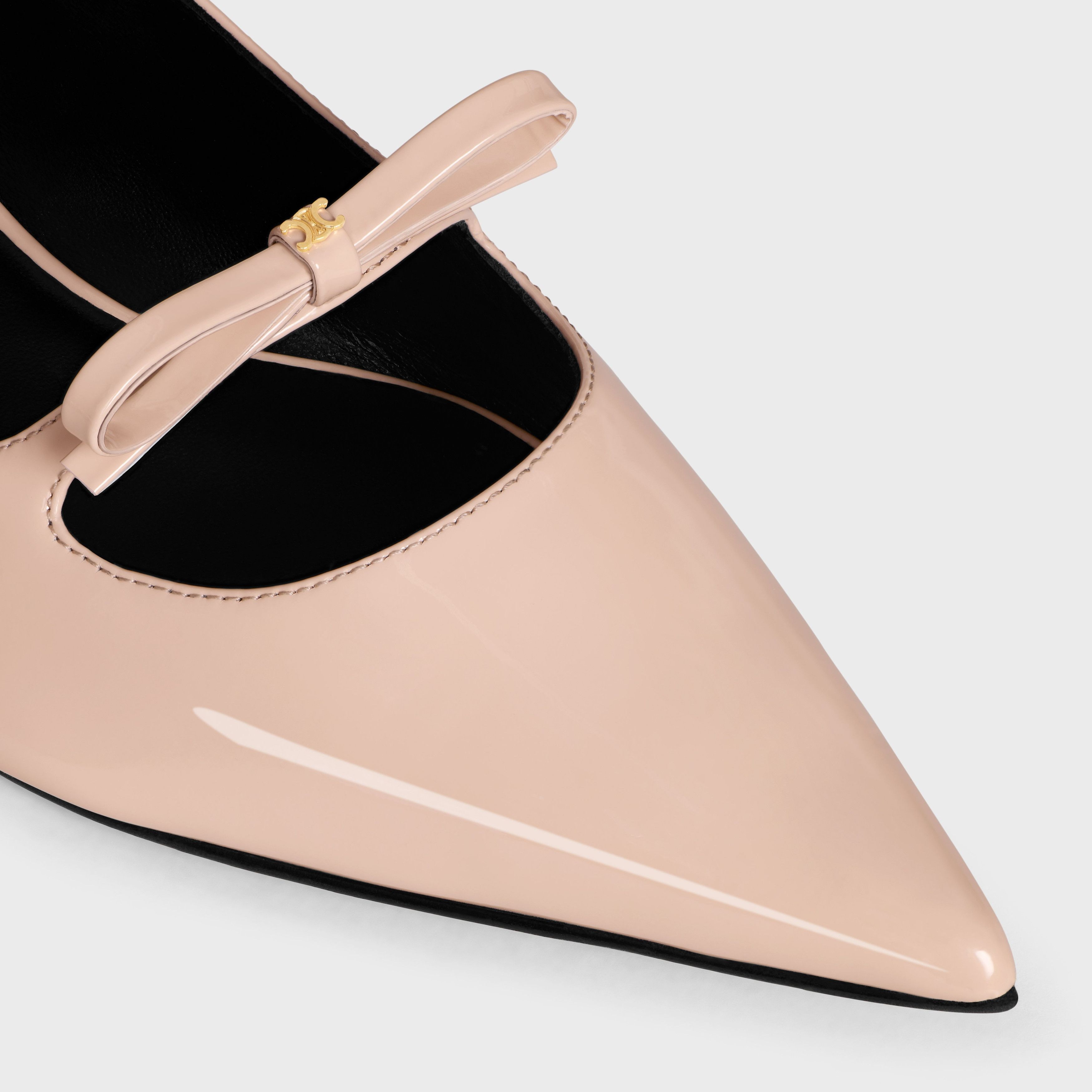 Celine CELINE SUZY POINTY TOE BALLERINA IN PATENT CALFSKIN BLUSH Size US 11 / IT 41 - 4 Thumbnail