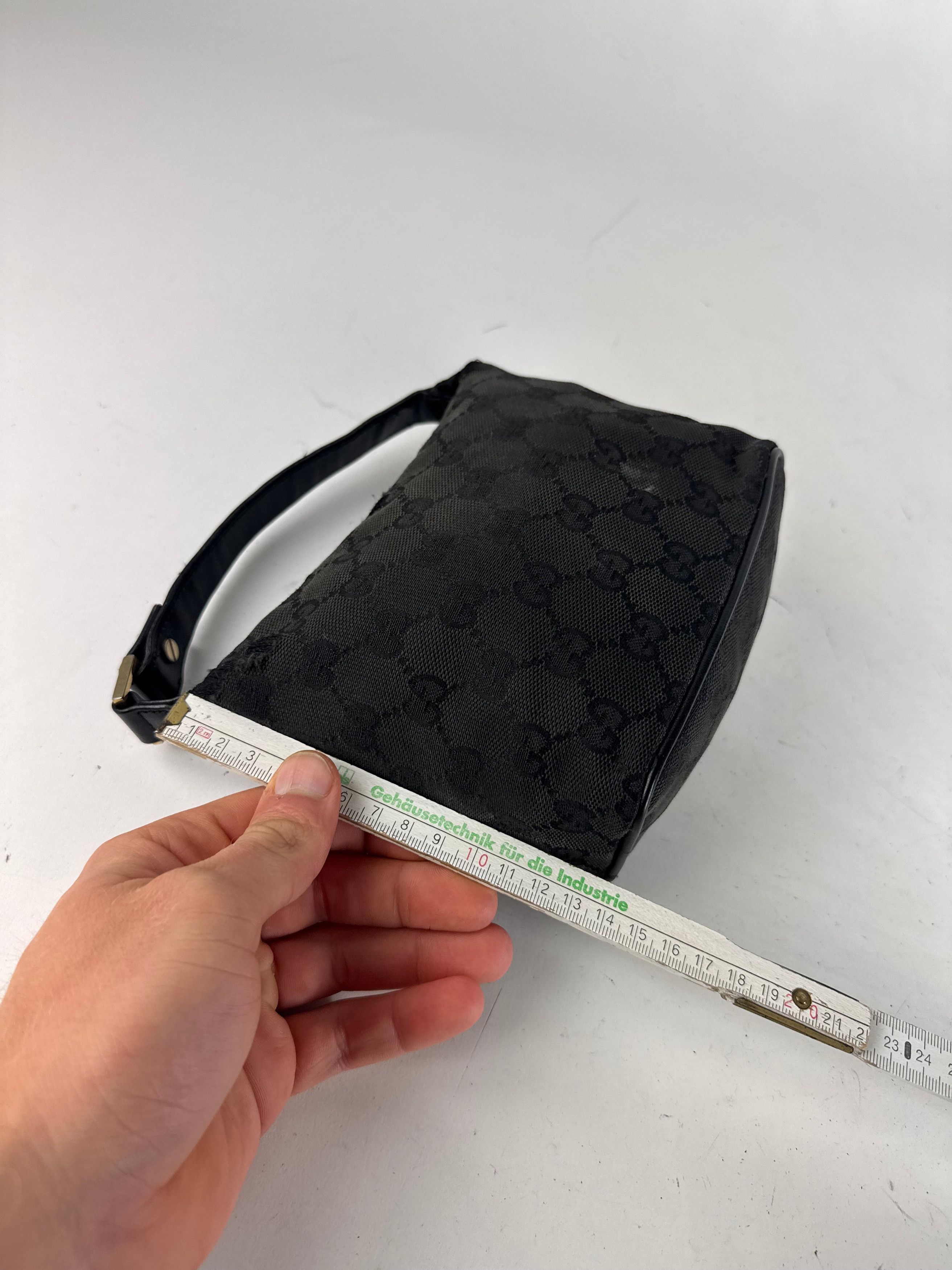 Gucci Vintage Mini Monogram Bag black brown Size ONE SIZE - 13 Thumbnail