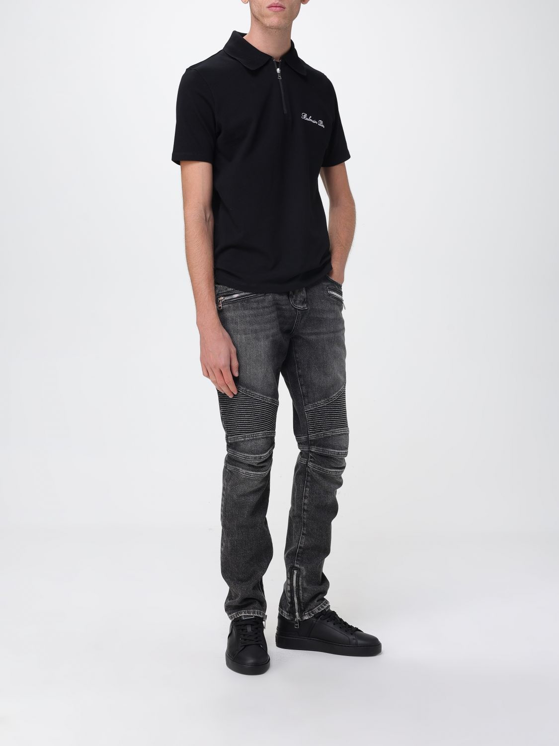 Balmain Balmain Polo Shirt Men Black Size US S / EU 44-46 / 1 - 2 Thumbnail
