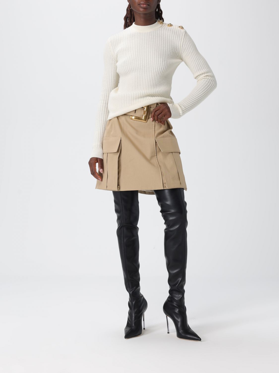 Balmain Balmain Sweater Woman Natural Size XS / US 0-2 / IT 36-38 - 2 Thumbnail