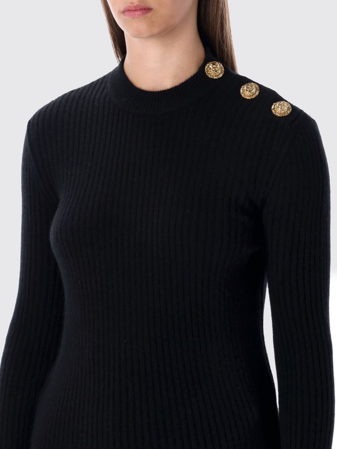 Balmain Balmain Sweater Woman Black Size XS / US 0-2 / IT 36-38 - 3 Thumbnail
