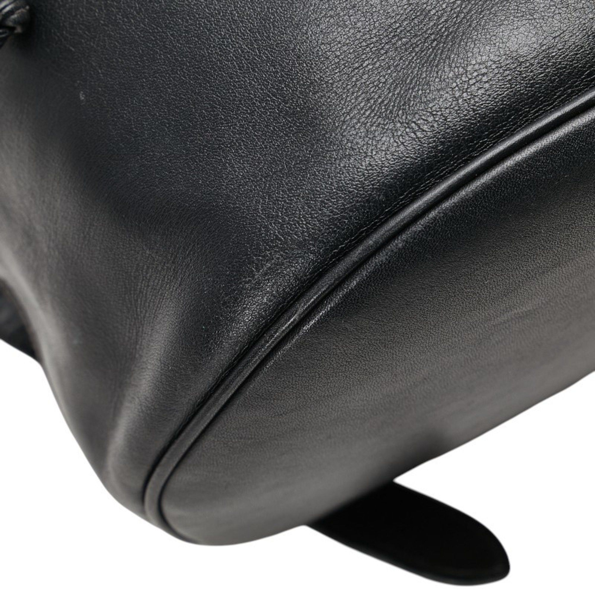 Salvatore Ferragamo Salvatore Ferragamo Gancini Backpack BV-216148 Black Leather Women's Size ONE SIZE - 7 Thumbnail