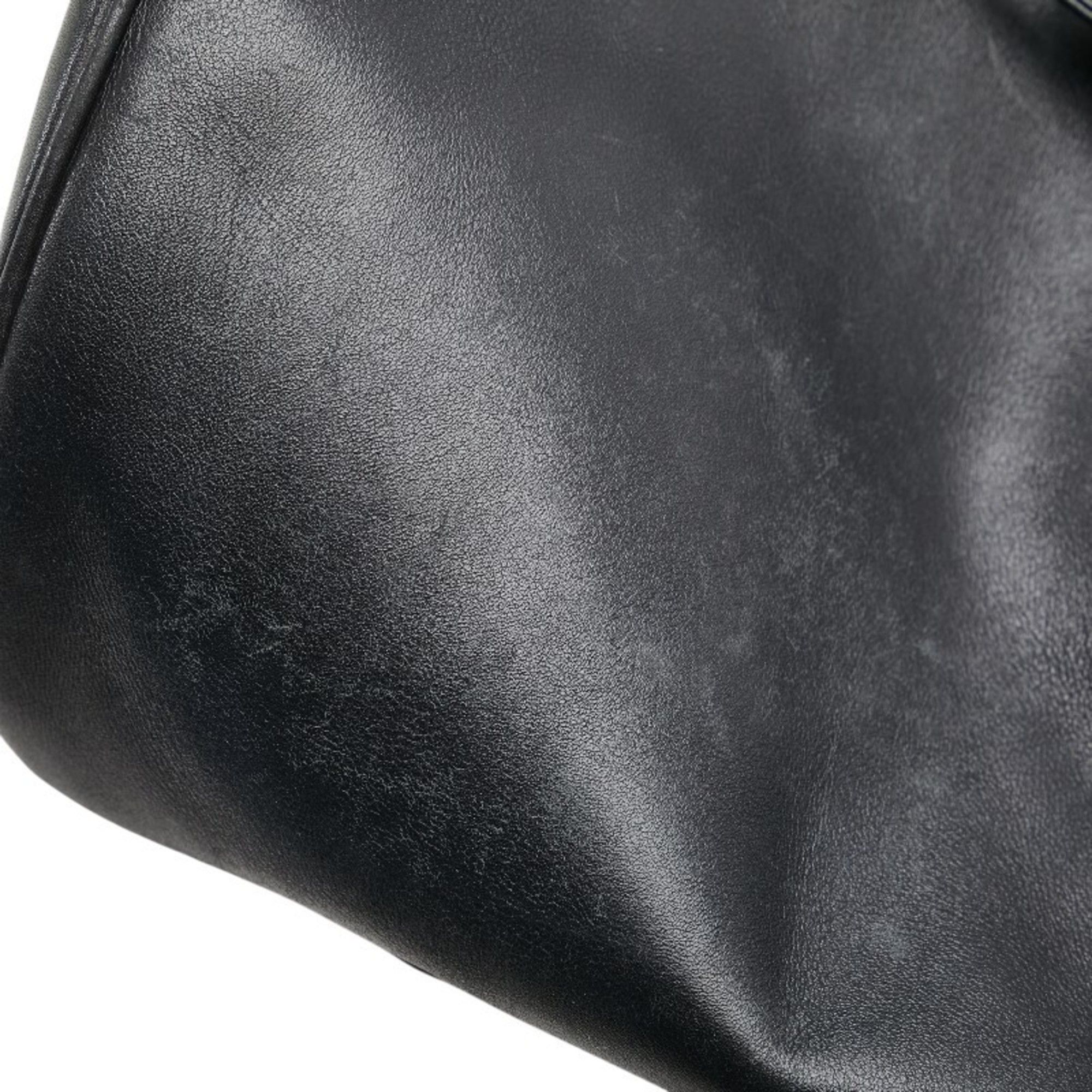 Salvatore Ferragamo Salvatore Ferragamo Gancini Backpack BV-216148 Black Leather Women's Size ONE SIZE - 8 Thumbnail