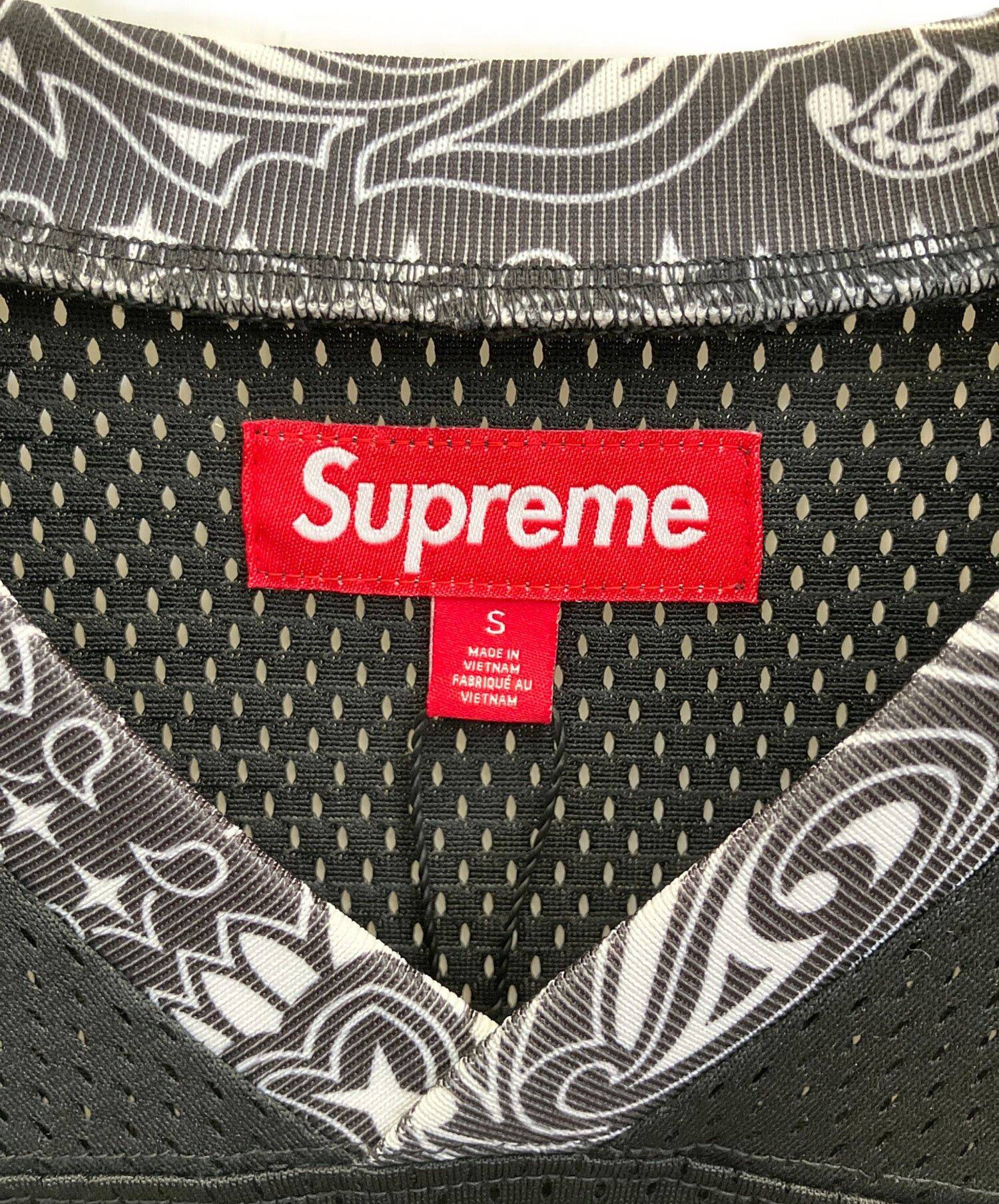 SUPREME Bandana Football Jersey Black Size S - www 