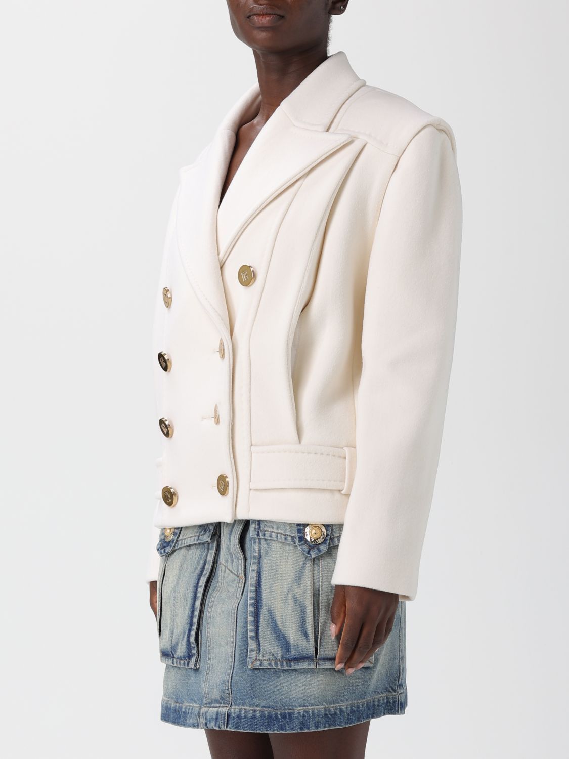 Balmain Balmain Trench Coat Woman White Size XXS / US 00 / IT 34 - 4 Thumbnail
