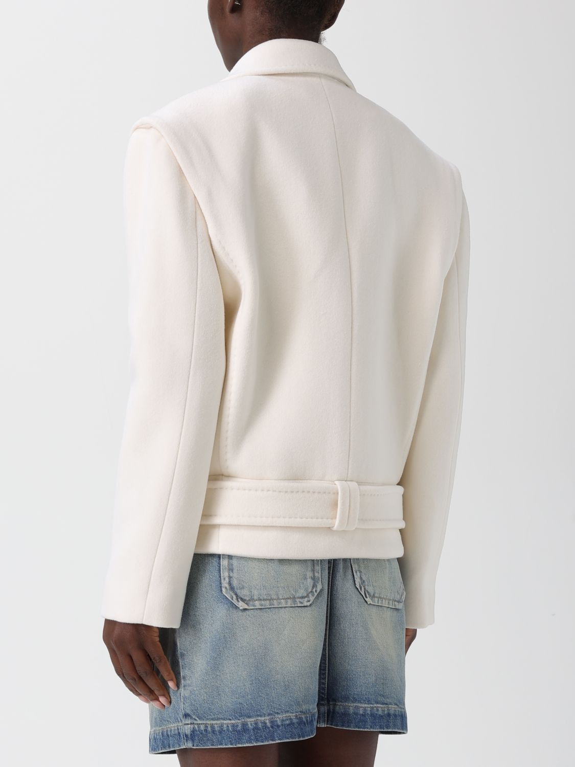 Balmain Balmain Trench Coat Woman White Size XXS / US 00 / IT 34 - 3 Thumbnail