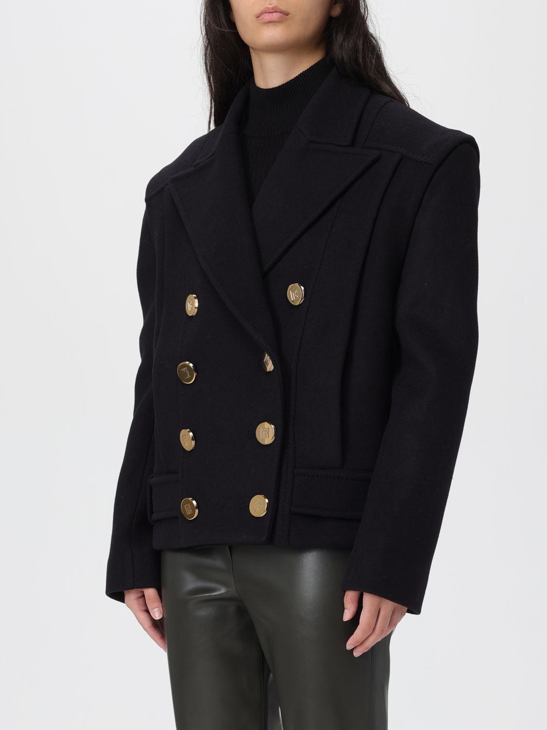 Balmain Balmain Trench Coat Woman Black Size XS / US 0-2 / IT 36-38 - 4 Thumbnail