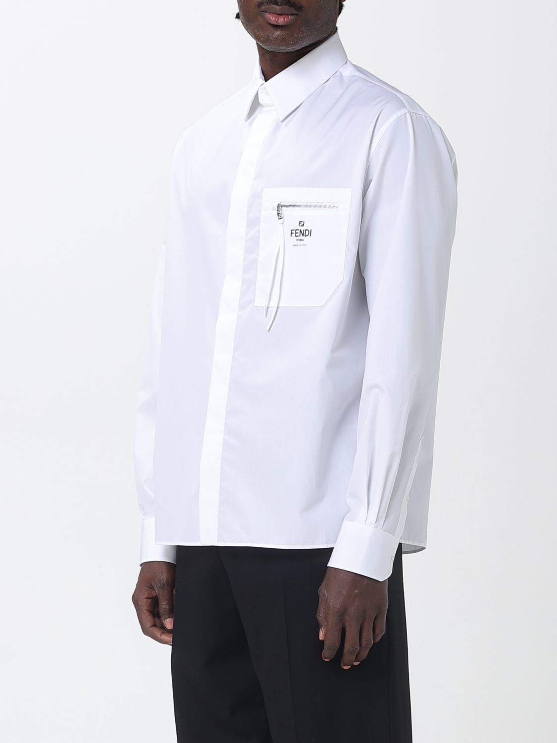 Fendi Fendi Shirt Men White Size US L / EU 52-54 / 3 - 4 Thumbnail